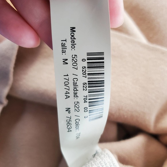 Massimo Dutti Beige Cotton Cashmere Pencil Midi Skirt US Women's Medium - Picture 7 of 9